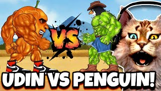 UDIN DIN DUN VS PENGUINELI CACTUSINI !! 🙀 -  Anomali Brainrot Indonesi