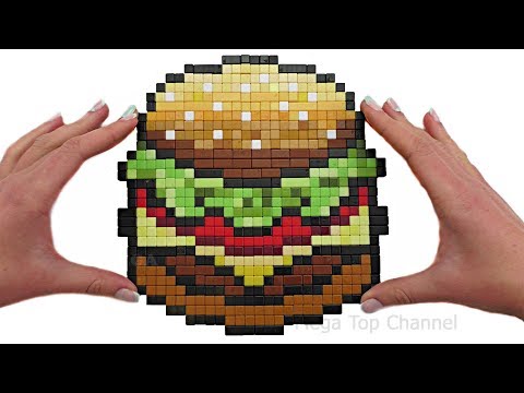 How to Make Burger with Magnetic Building Blocks | Games for Kids | Magnetic Constructor Pixl