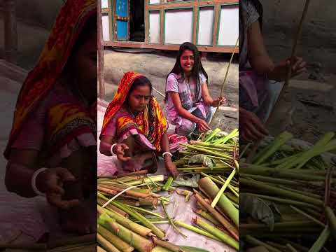 বাড়ির অনুষ্ঠানে পপি হালদার রান্না করে 🥰 #foryou #village