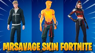 NUEVA SKIN SERIE DE IDOLOS MRSAVAGE EN FORTNITE MRSAVAGE SKIN PICO MOCHILA ENVOLTORIO GESTO