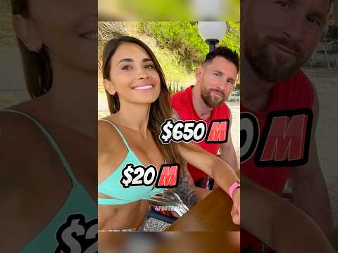 Net Worth Comparison: Footballers And Their Girlfriends ? #shorts #viral #football