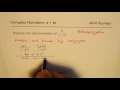 Rationalizing Complex Number Denominators