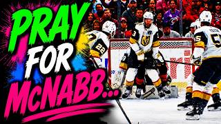Brayden McNabb Injury slapshot to face by Nikolaj Ehlers | Golden Knights vs Hurricanes Highlights
