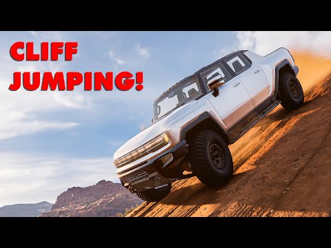 Oddly Satisfying Cliff Jumping Crashes - BeamNG.Drive