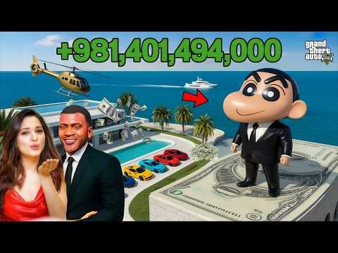 Franklin & Shinchan’s BILLIONAIRE Business Journey in GTA 5 🔥 | Richest in Los Santos!