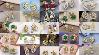 Diamond Stud-Earring Designs Collection ||Daily Wear Gold Studs Designs||small stud-latest designs
