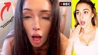😱She forgot to turn OFF camera and did THIS?!!😂