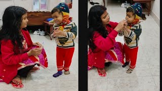 Rithvik ka badmashi toh dekho guys 🤣 #masti #natkhat #shorts