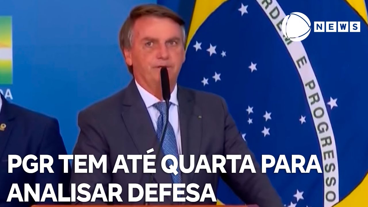 PGR tem até quarta para analisar justificativas de Bolsonaro sobre cautelares
