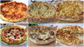 6 Ricette di Torte rustiche salate a base di pasta sfoglia, veloci e gustose