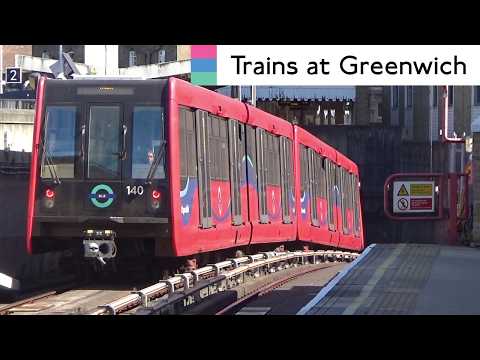 Southeastern, Thameslink And DLR Trains At Greenwich