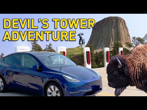 Budget Tesla Road Trip: Devil's Tower