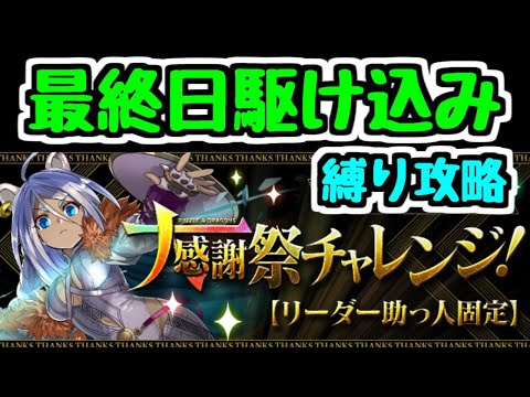 【生放送】終了間際のLF固定大感謝祭チャレンジ！縛り攻略【パズドラ】