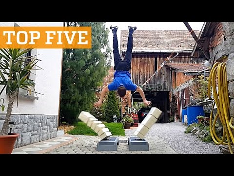 TOP FIVE: Stuntman Training, Breakdancing & Tennis Freestyle | PEOPLE ARE AWESOME 2016 Poster