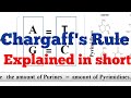 Chargaff's Rule and DNA Structure