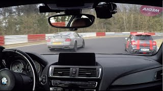 BMW F87 M2 chasing Bentley Continental Supersports Nürburgring 2022