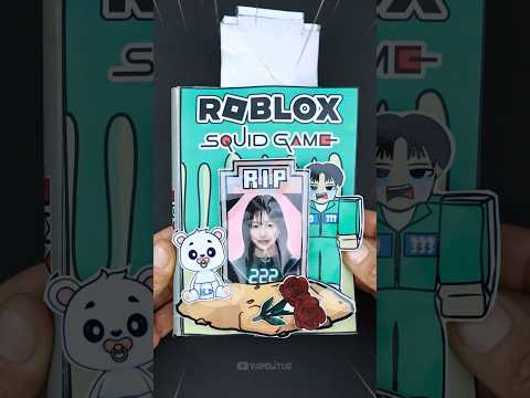 Quiet Book Squishy Squid Game 2  Player 222🦑 Game Book Squid Game #gamebook #blindbag