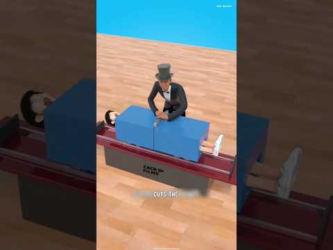 How Magicians Saw People In Half 😱 #shorts #facts #3d #knowledge @zackdfilms