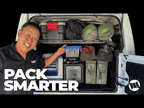 Cargo Rack Shelf for the Back of a Jeep Wrangler JL that Makes Packing Easier