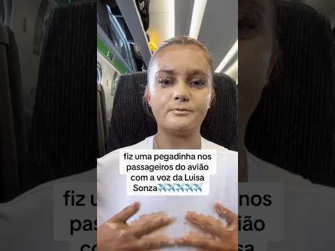 Kkkkk🤣✈️ #emalta #paravoce #pegadinha #mds #kkkk #reação #engraçado #passageiro #avião #luisasonza