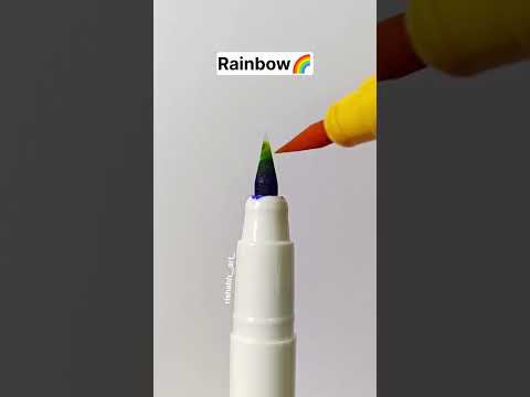 Satisfying Rainbow Drawing 🌈😊