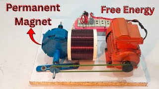 How To Make 220 Volt Free Energy Generator With 12 Permanent Magnet at Home Diy Experiment