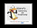 Summarizing and Paraphrasing Techniques