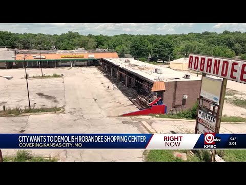 YouTube video thumbnail: Kansas City Advances Plan to Buy, Raze Blighted Robandee Mall