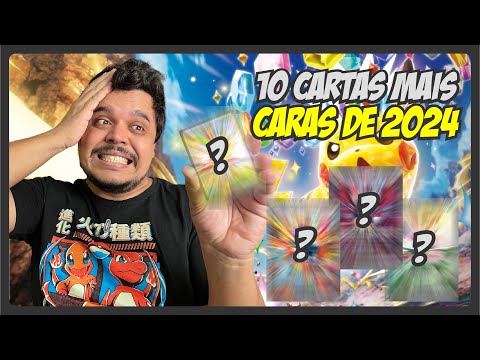 TOP 10 CARTAS mais CARAS de POKÉMON TCG lançadas em 2024