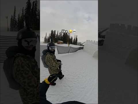 We Found a GIANT Snow Castle! #shorts ##viralvideo #fyp #winter #funny #viralshorts #foryou