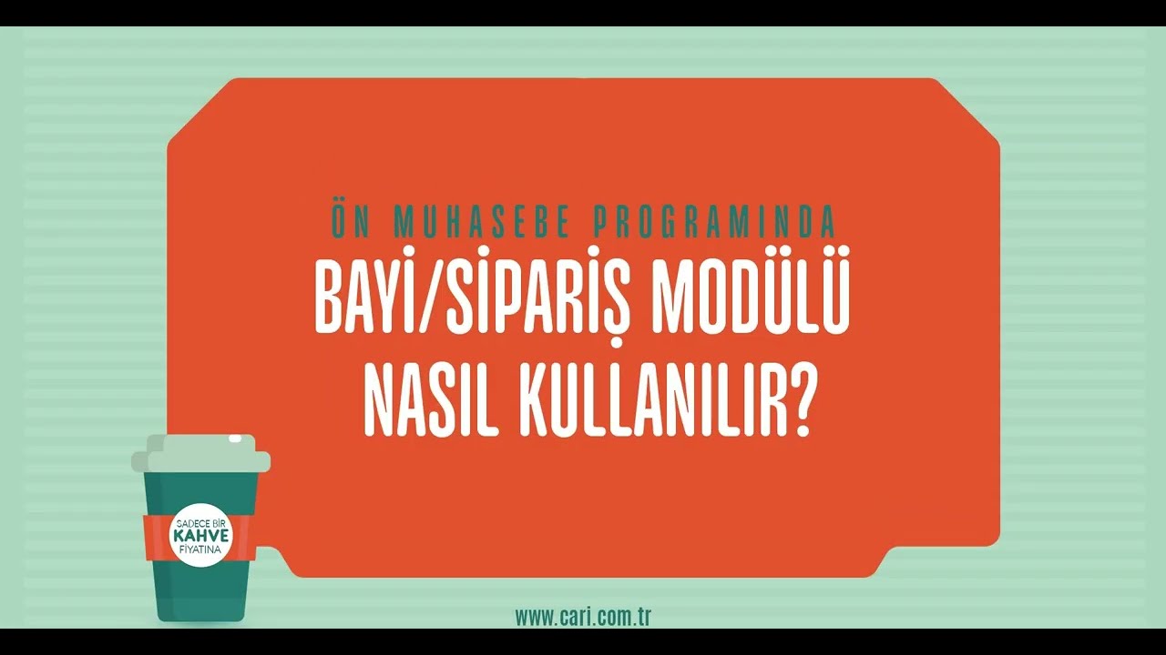 Cari Online Ön Muhasebe Programında Bayi/Sipariş Modülü Nasıl Kullanılır?