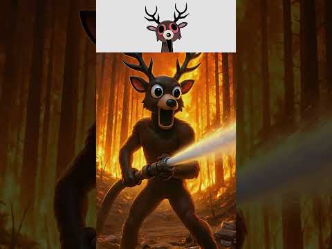 Sprunki OC: THE DEER - Unexpected Firefighter!