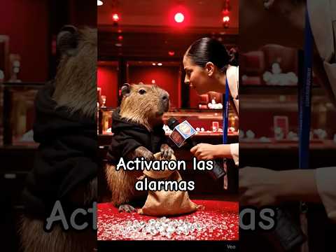 El capibara mano larga #viral #capybara #veo3