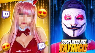 COSPLAYER KIZ YAYINCIYI HİLEYLE TROLLEDİM! SEVGİLİSİ ODAYI BASTI! (CS 2)