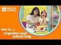 Organizing School Supplies and Rubbish