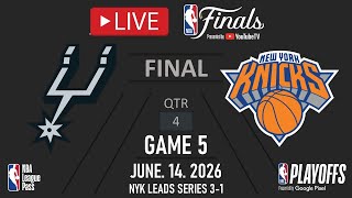 SPURS vs KNICKS FULL GAME 5 HIGHLIGHTS | NBA FINALS 2026 | June 14, 2026 | NBA 2K26