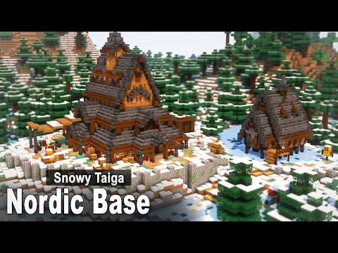 Minecraft: How to build a Survival Spruce Base | Simple Tutorial