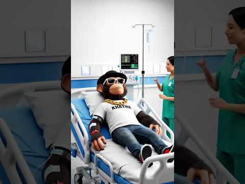 “Monkey Bhai Got Sick in Florida 😷 | Ambulance Ride to Hospital | Funny Recovery Vlog ☕🚑”