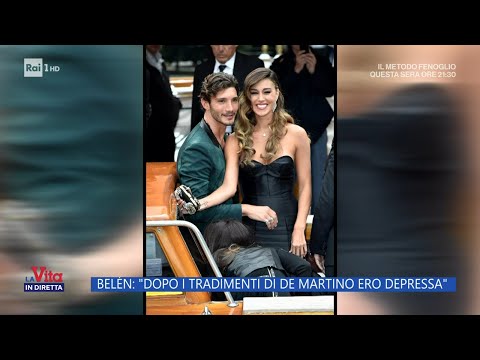 Belen: "Dopo i tradimenti di De Martino ero depressa" - La vita in diretta 04/12/2023