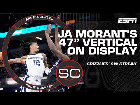 IT'S THE SHOES! 🤷‍♂️ Ja Morant takes FLIGHT to cruise Grizzlies to 9W streak ✈️ | SportsCenter