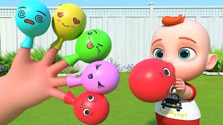 Finger Family Song | Learn Colors | Nursery Rhymes & Kids Songs | Gobooboo