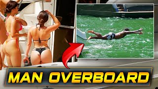 SHOCKING MOMENT: MAN JUMPS INTO DEADLY MIAMI RIVER !! BOAT ZONE
