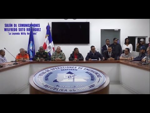 EN VIVO COE emite alerta roja para el DN y la provincia Santo Domingo