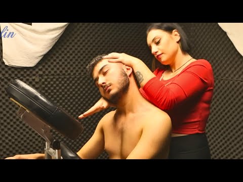 ASMR - Masterful Chair Massage by Oben - good before sleep