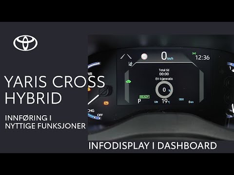 Toyota Yaris Cross Hybrid - Infodisplay i dashboard