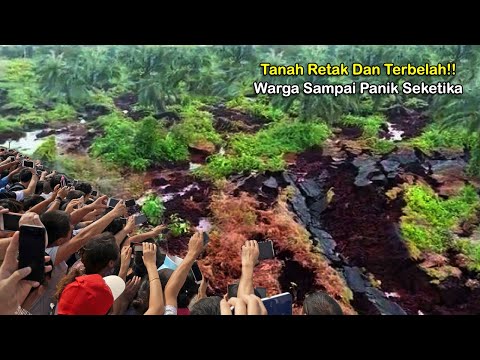 Warga Panik! Satu Desa Mendadak Retak dan Terbelah! Fenomena Tanah Bergerak