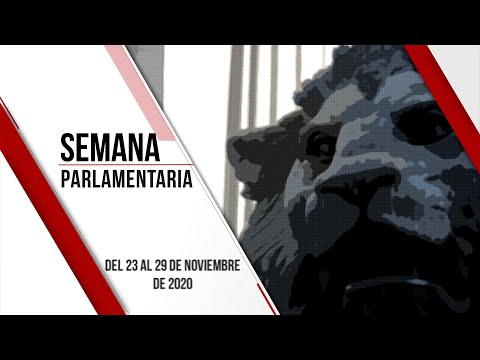 Semana Parlamentaria (del 23 al 29 de noviembre de 2020)