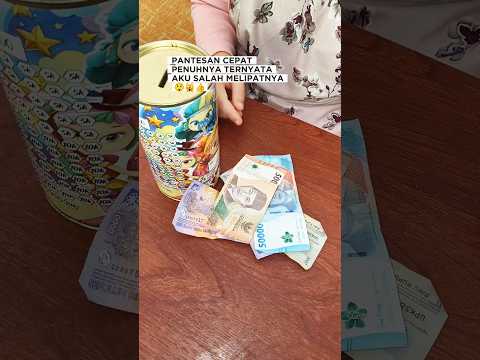tips melipat uang celengan yang muat banyak #tipsandtricks #lifehacks