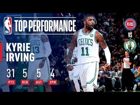 Kyrie Irving Gets BUCKETS At Home Vs Detroit | October 30, 2018