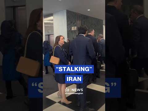 “Stalking”: ‘Israel’ UN envoy watches Iran’s Pezeshkian and delegation leave building